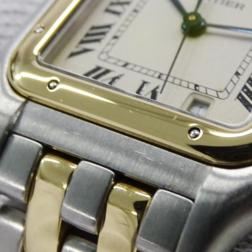 Cartier カルティエ パンテール MM W25028B6 ボーイズ 腕時計 クオーツ QZ SS YG 2ロウ 磨き済み 【中古】