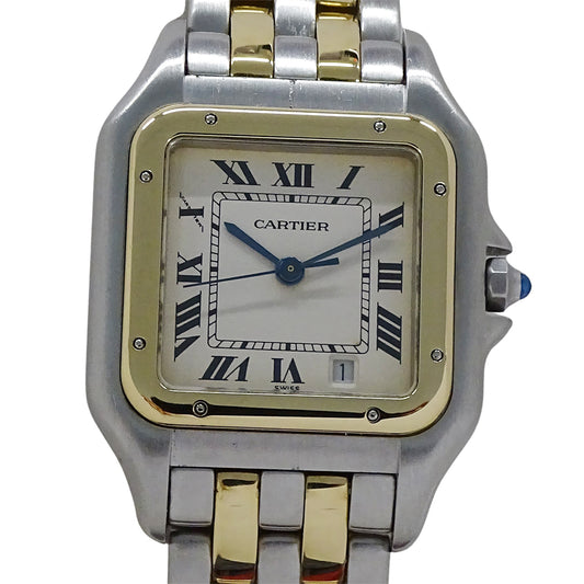 Cartier カルティエ パンテール MM W25028B6 ボーイズ 腕時計 クオーツ QZ SS YG 2ロウ 磨き済み 【中古】