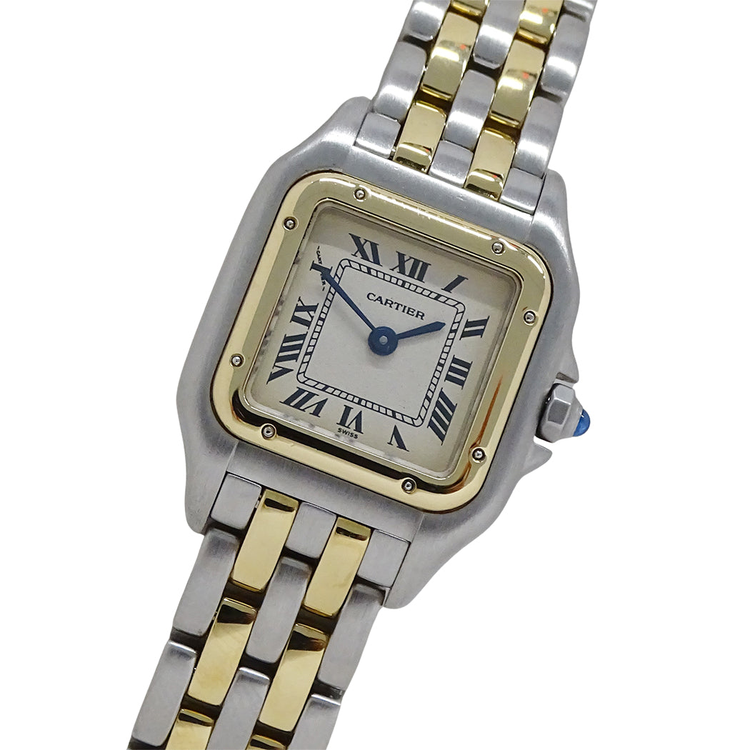 Cartier カルティエ パンテール SM W25029B6 レディース 腕時計 クオーツ QZ SS YG 2ロウ 磨き済み【中古】