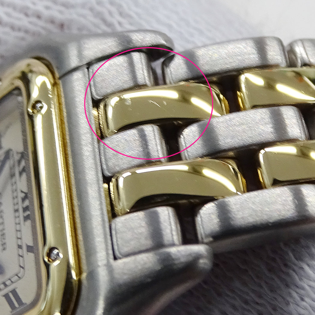 Cartier カルティエ パンテール SM W25029B6 レディース 腕時計 クオーツ QZ SS YG 2ロウ 磨き済み【中古】
