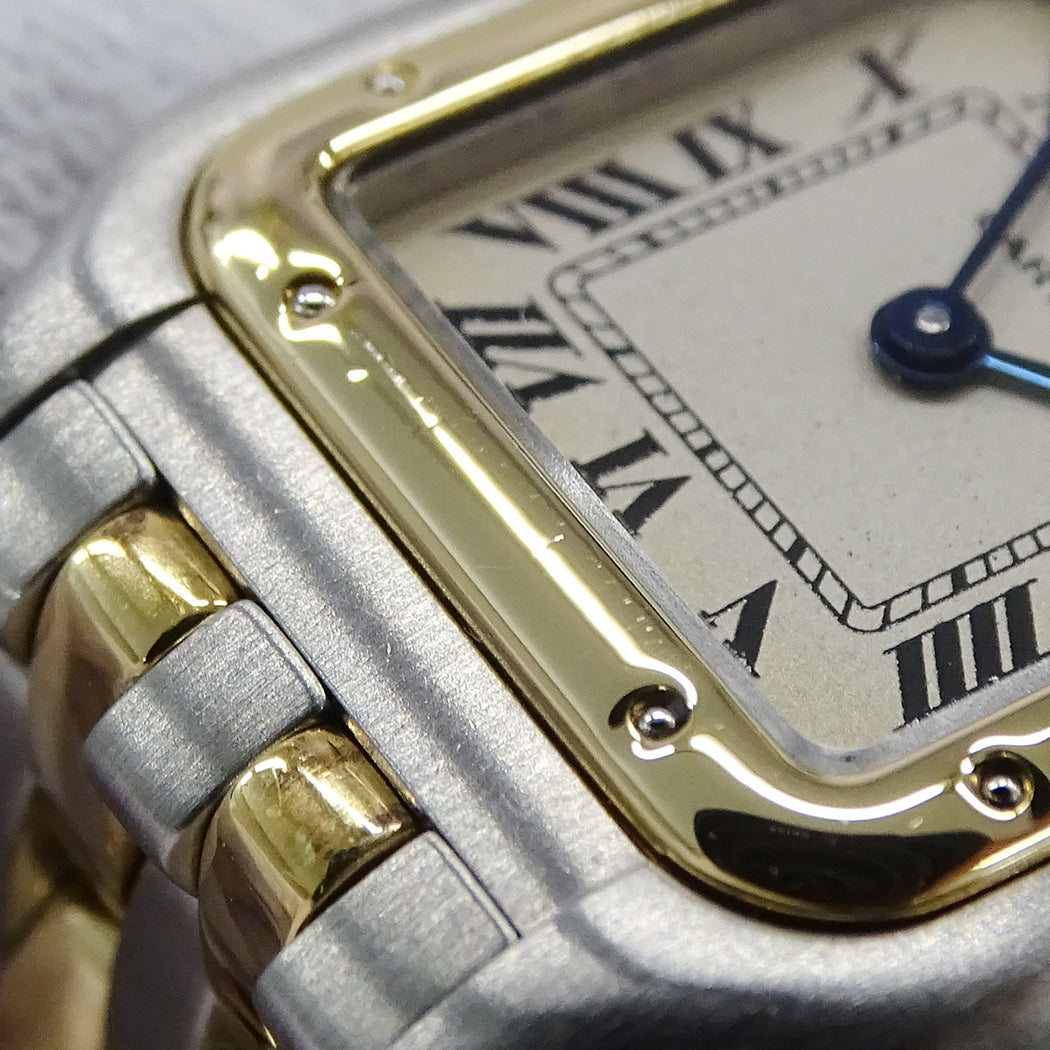 Cartier カルティエ パンテール SM W25029B6 レディース 腕時計 クオーツ QZ SS YG 2ロウ 磨き済み【中古】