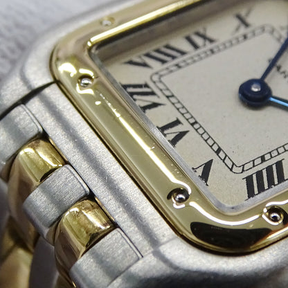 Cartier カルティエ パンテール SM W25029B6 レディース 腕時計 クオーツ QZ SS YG 2ロウ 磨き済み【中古】
