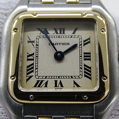 Cartier カルティエ パンテール SM W25029B6 レディース 腕時計 クオーツ QZ SS YG 2ロウ 磨き済み【中古】