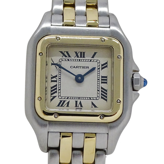 Cartier カルティエ パンテール SM W25029B6 レディース 腕時計 クオーツ QZ SS YG 2ロウ 磨き済み【中古】