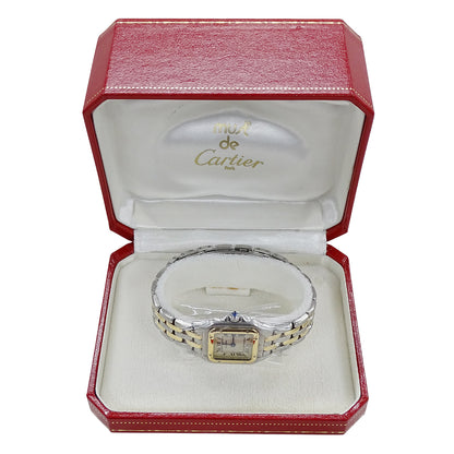 Cartier カルティエ パンテール SM W25029B6 レディース 腕時計 クオーツ QZ SS YG 2ロウ 磨き済み【中古】