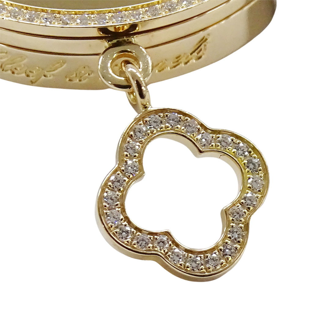 Van Cleef & Arpels ヴァンクリーフ＆アーペル チャーム ミニ VCARO29800 レディース 腕時計 クオーツ 750PG レザー 点検済み【中古】
