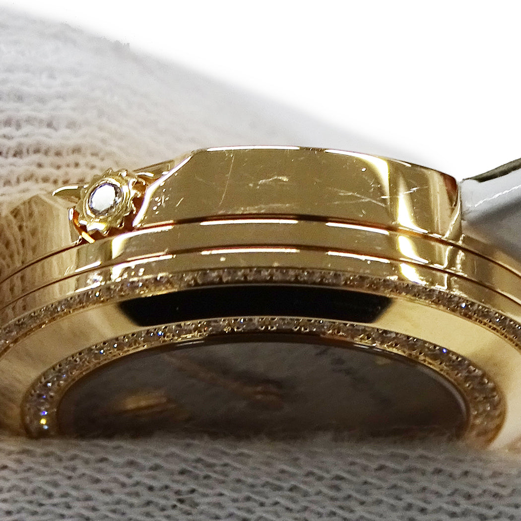 Van Cleef & Arpels ヴァンクリーフ＆アーペル チャーム ミニ VCARO29800 レディース 腕時計 クオーツ 750PG レザー 点検済み【中古】