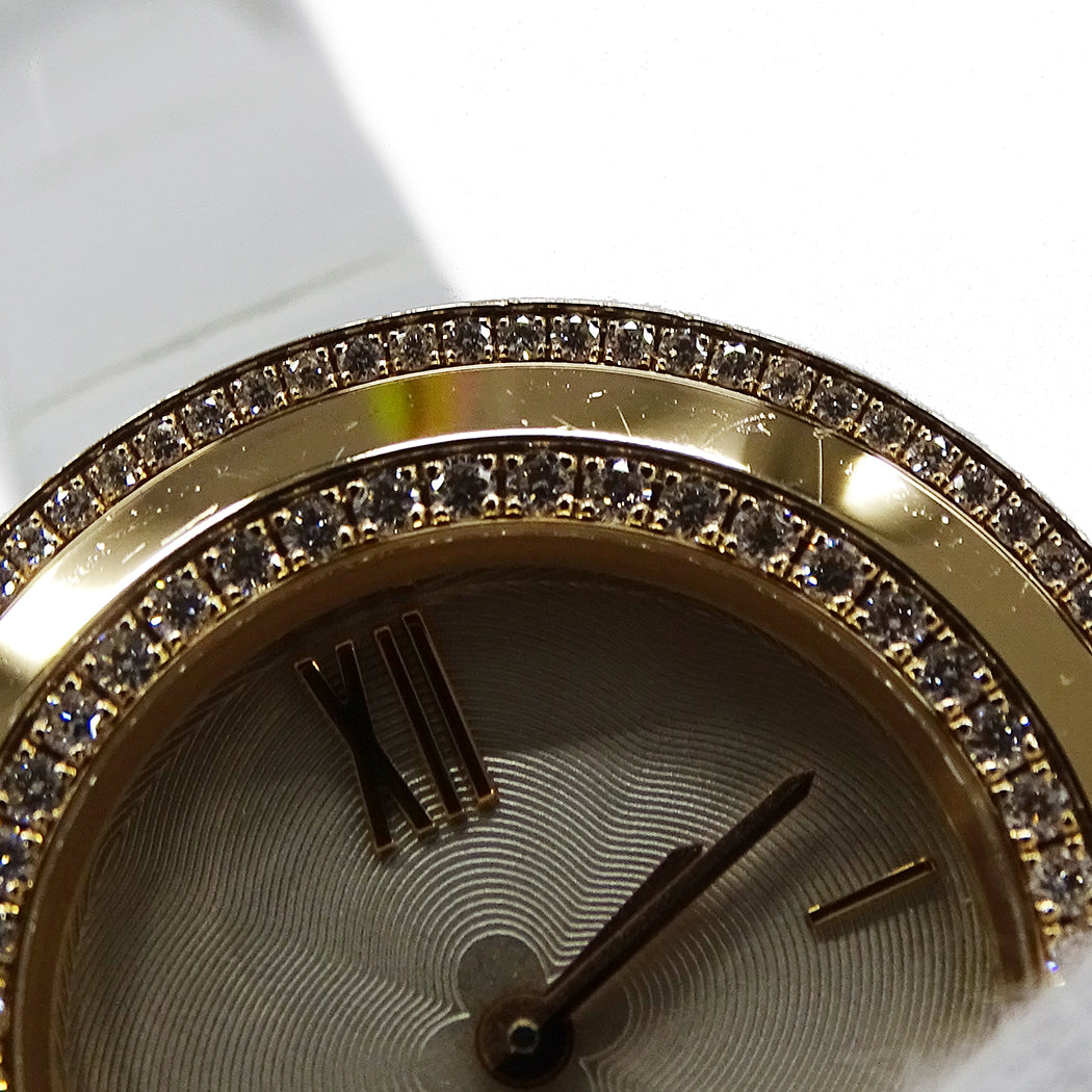 Van Cleef & Arpels ヴァンクリーフ＆アーペル チャーム ミニ VCARO29800 レディース 腕時計 クオーツ 750PG レザー 点検済み【中古】