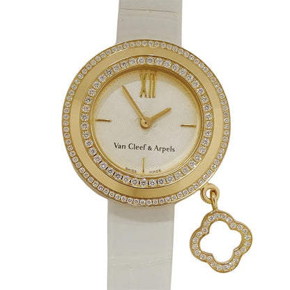 Van Cleef & Arpels ヴァンクリーフ＆アーペル チャーム ミニ VCARO29800 レディース 腕時計 クオーツ 750PG レザー 点検済み【中古】
