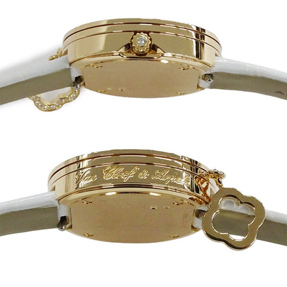 Van Cleef & Arpels ヴァンクリーフ＆アーペル チャーム ミニ VCARO29800 レディース 腕時計 クオーツ 750PG レザー 点検済み【中古】