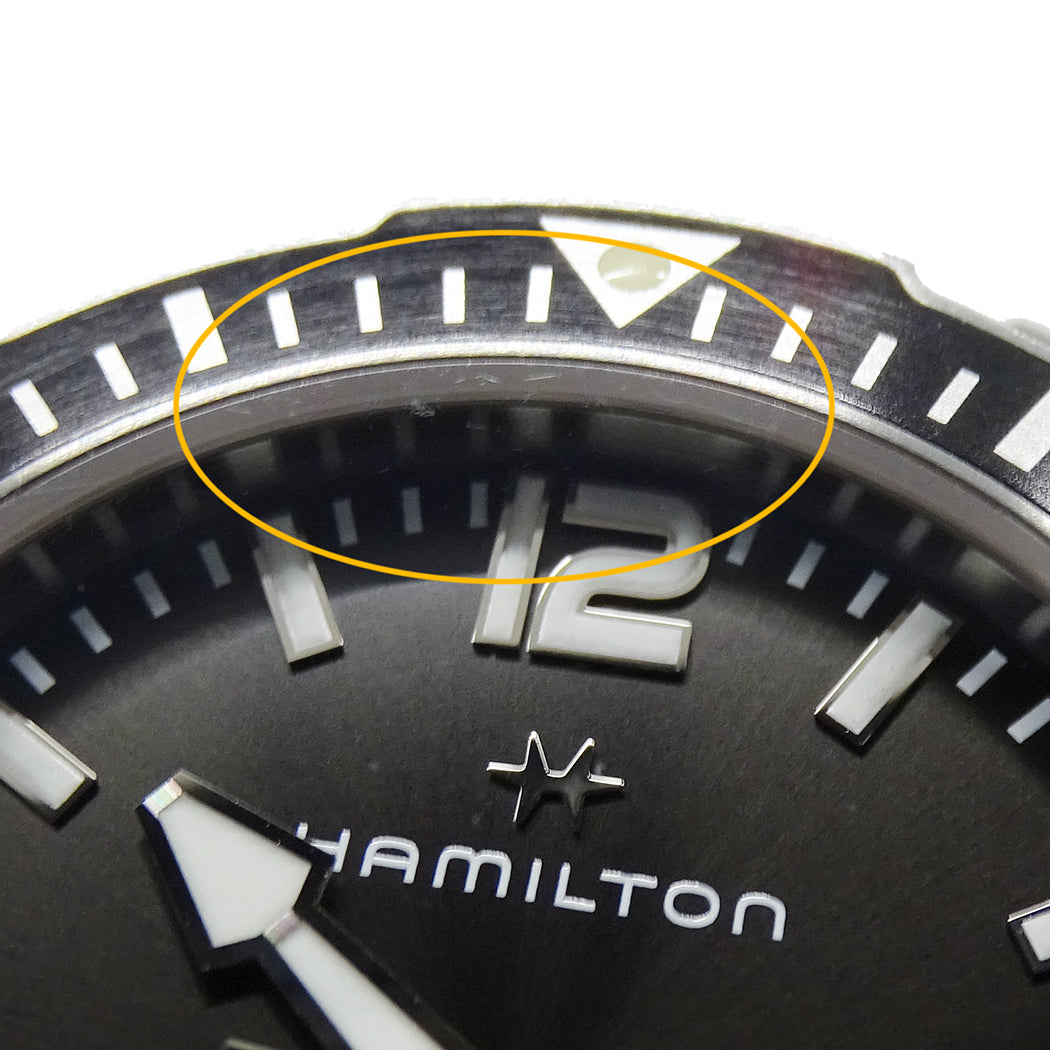HAMILTON ハミルトン カーキネイビー H776050 メンズ 腕時計 オープンウォーター デイト 自動巻き SS ラバー【中古】