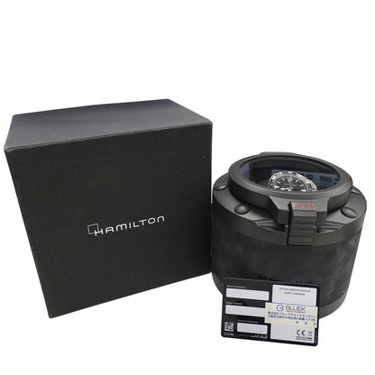 HAMILTON ハミルトン カーキネイビー H776050 メンズ 腕時計 オープンウォーター デイト 自動巻き SS ラバー【中古】