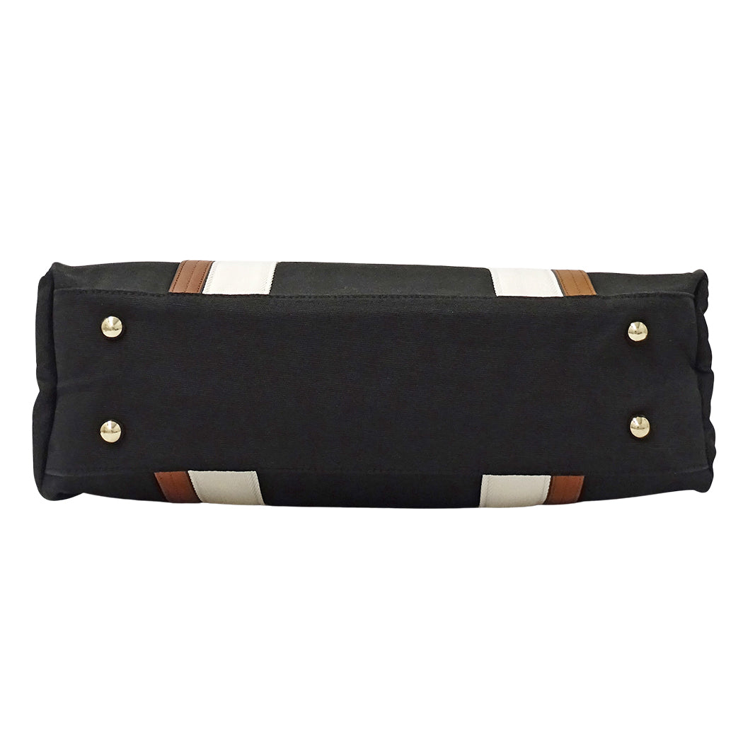 Chloe クロエ トートバッグ ブラック キャンバス レディース 【中古】