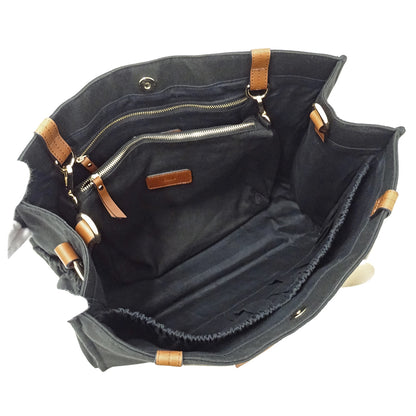 Chloe クロエ トートバッグ ブラック キャンバス レディース 【中古】