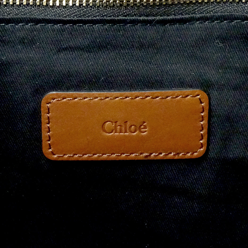 Chloe クロエ トートバッグ ブラック キャンバス レディース 【中古】