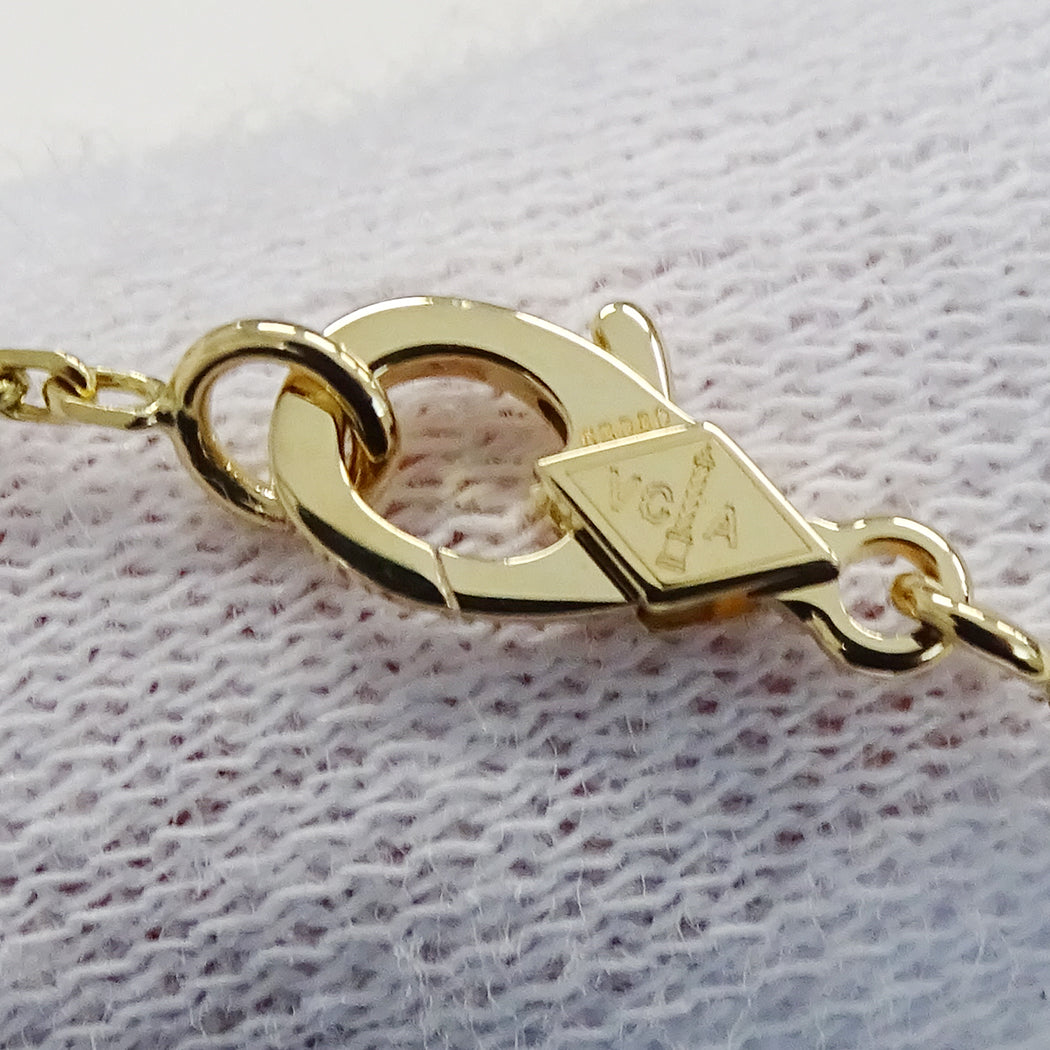 Van Cleef & Arpels ヴァンクリーフ＆アーペル ヴィンテージアルハンブラ ネックレス 750YG ゴールド レディース 磨き済み【中古】