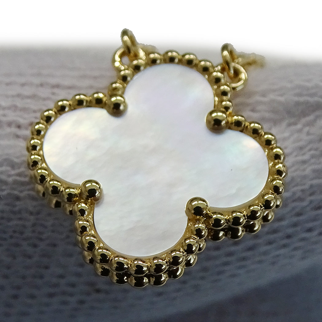 Van Cleef & Arpels ヴァンクリーフ＆アーペル ヴィンテージアルハンブラ ネックレス 750YG ゴールド レディース 磨き済み【中古】