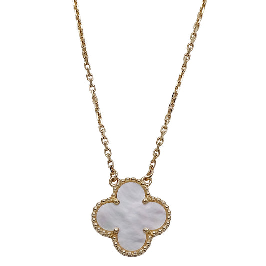 Van Cleef & Arpels ヴァンクリーフ＆アーペル ヴィンテージアルハンブラ ネックレス 750YG ゴールド レディース 磨き済み【中古】