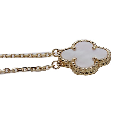 Van Cleef & Arpels ヴァンクリーフ＆アーペル ヴィンテージアルハンブラ ネックレス 750YG ゴールド レディース 磨き済み【中古】