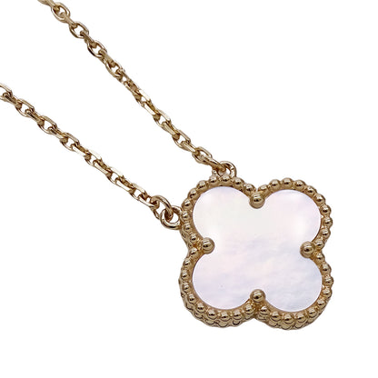 Van Cleef & Arpels ヴァンクリーフ＆アーペル ヴィンテージアルハンブラ ネックレス 750YG ゴールド レディース 磨き済み【中古】