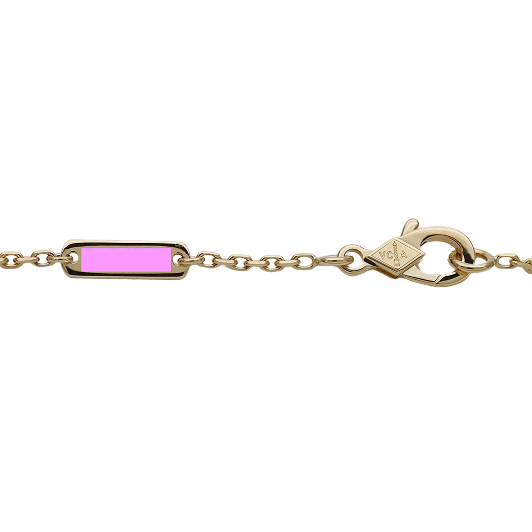 Van Cleef & Arpels ヴァンクリーフ＆アーペル ヴィンテージアルハンブラ ネックレス 750YG ゴールド レディース 磨き済み【中古】