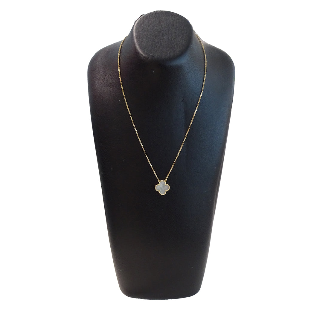 Van Cleef & Arpels ヴァンクリーフ＆アーペル ヴィンテージアルハンブラ ネックレス 750YG ゴールド レディース 磨き済み【中古】
