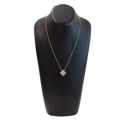 Van Cleef & Arpels ヴァンクリーフ＆アーペル ヴィンテージアルハンブラ ネックレス 750YG ゴールド レディース 磨き済み【中古】