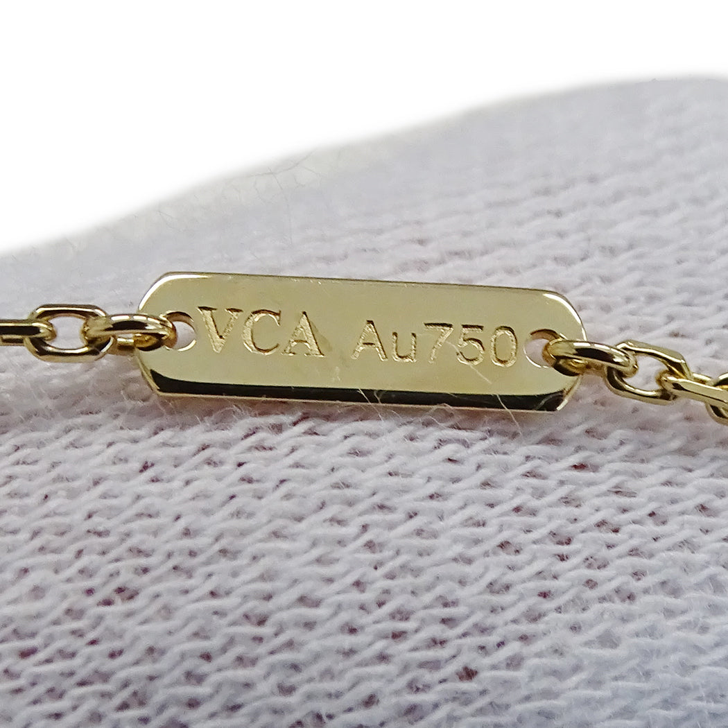 Van Cleef & Arpels ヴァンクリーフ＆アーペル ヴィンテージアルハンブラ ネックレス 750YG ゴールド レディース 磨き済み【中古】