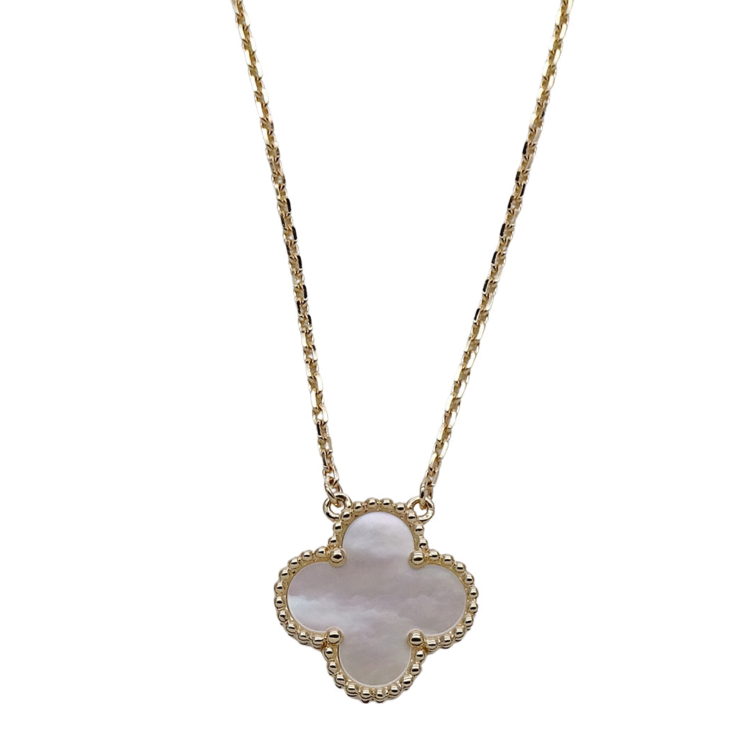Van Cleef & Arpels ヴァンクリーフ＆アーペル ヴィンテージアルハンブラ ネックレス 750YG イエローゴールド レディース 磨き済み(自社) 【中古】