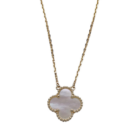 Van Cleef & Arpels ヴァンクリーフ＆アーペル ヴィンテージアルハンブラ ネックレス 750YG イエローゴールド レディース 磨き済み(自社) 【中古】