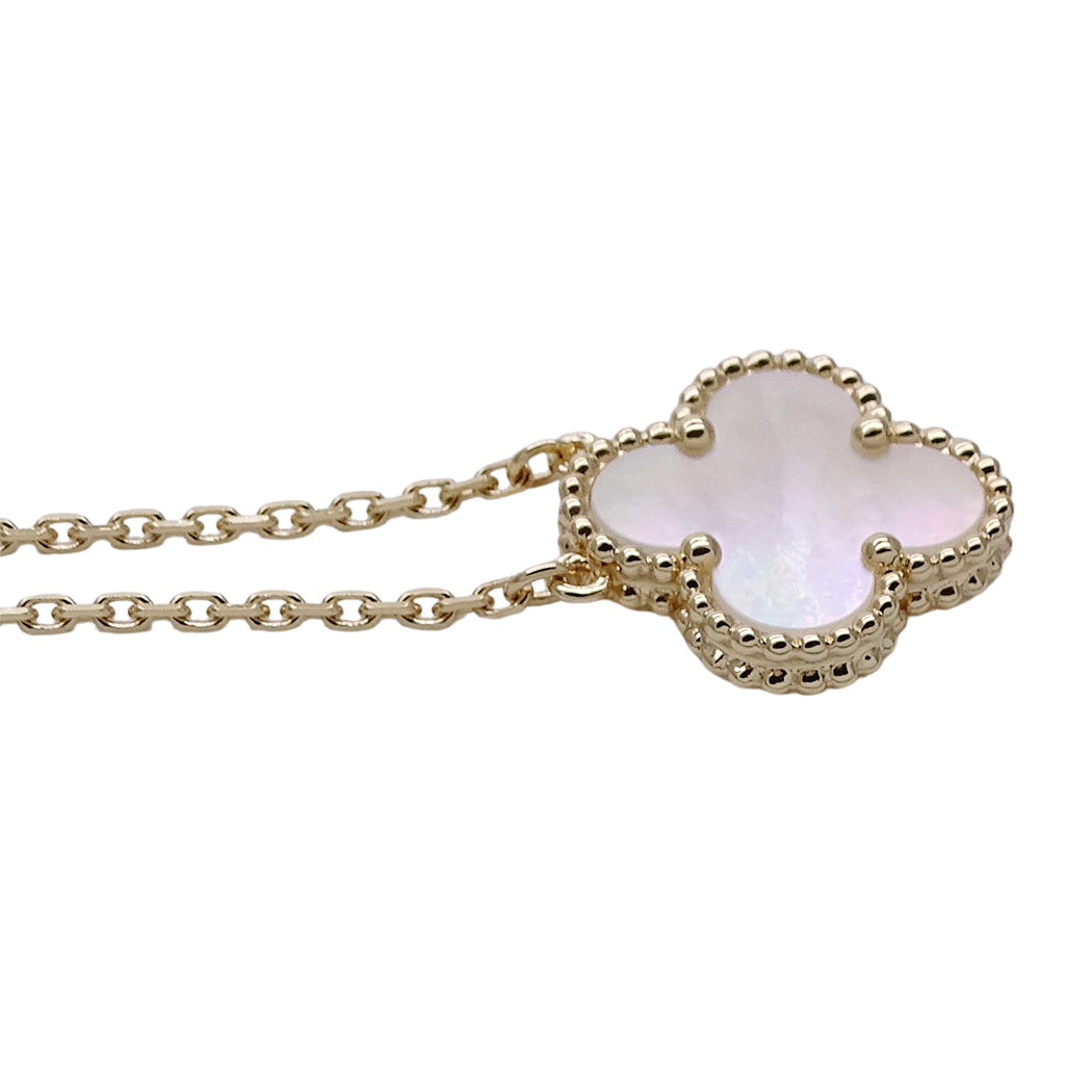 Van Cleef & Arpels ヴァンクリーフ＆アーペル ヴィンテージアルハンブラ ネックレス 750YG イエローゴールド レディース 磨き済み(自社) 【中古】