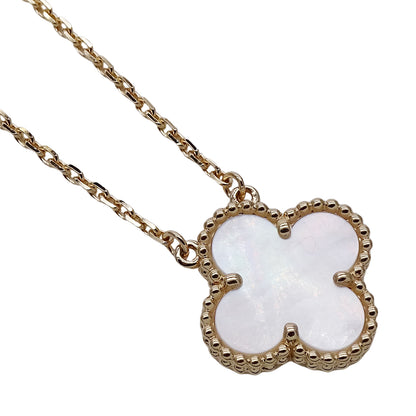 Van Cleef & Arpels ヴァンクリーフ＆アーペル ヴィンテージアルハンブラ ネックレス 750YG イエローゴールド レディース 磨き済み(自社) 【中古】