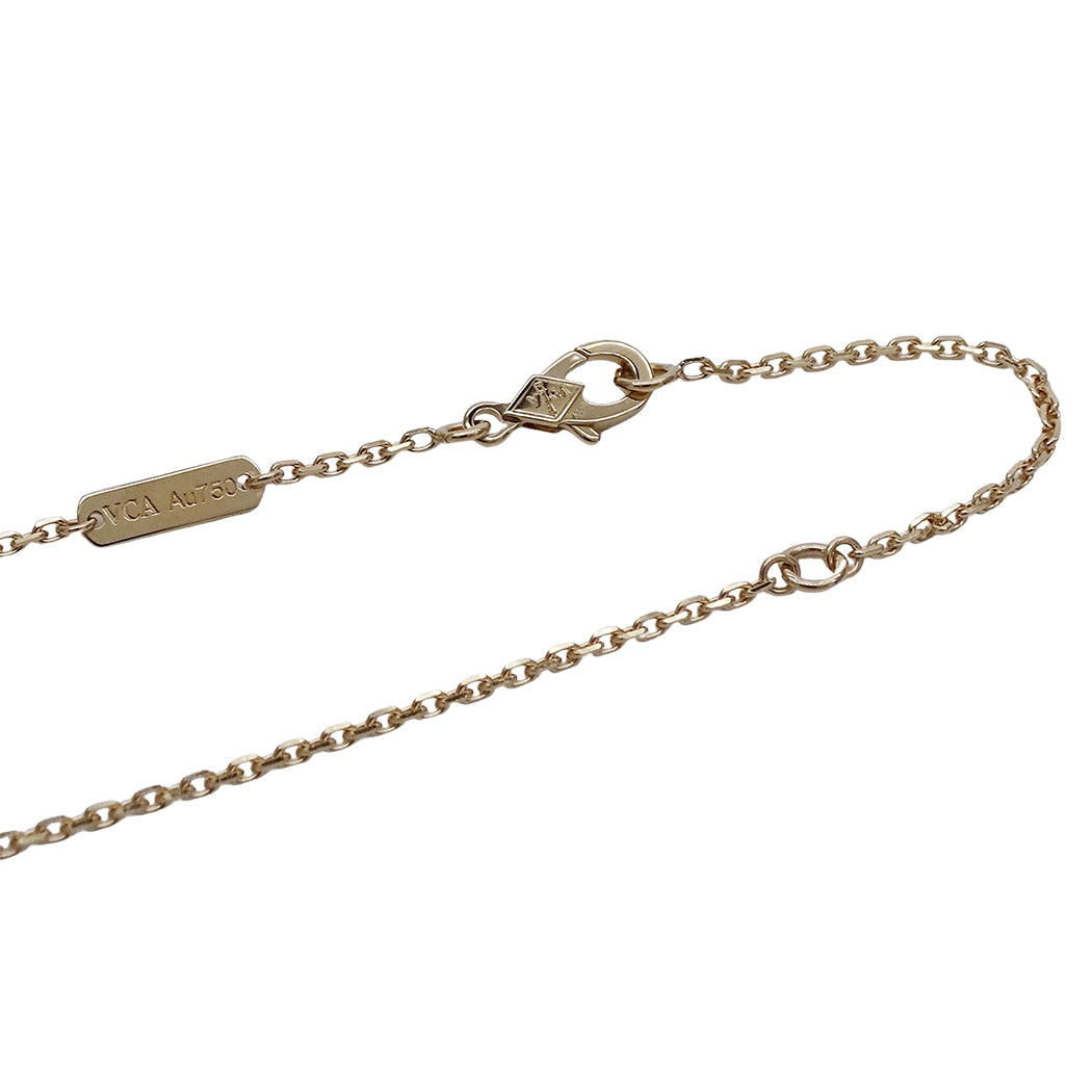 Van Cleef & Arpels ヴァンクリーフ＆アーペル ヴィンテージアルハンブラ ネックレス 750YG イエローゴールド レディース 磨き済み(自社) 【中古】