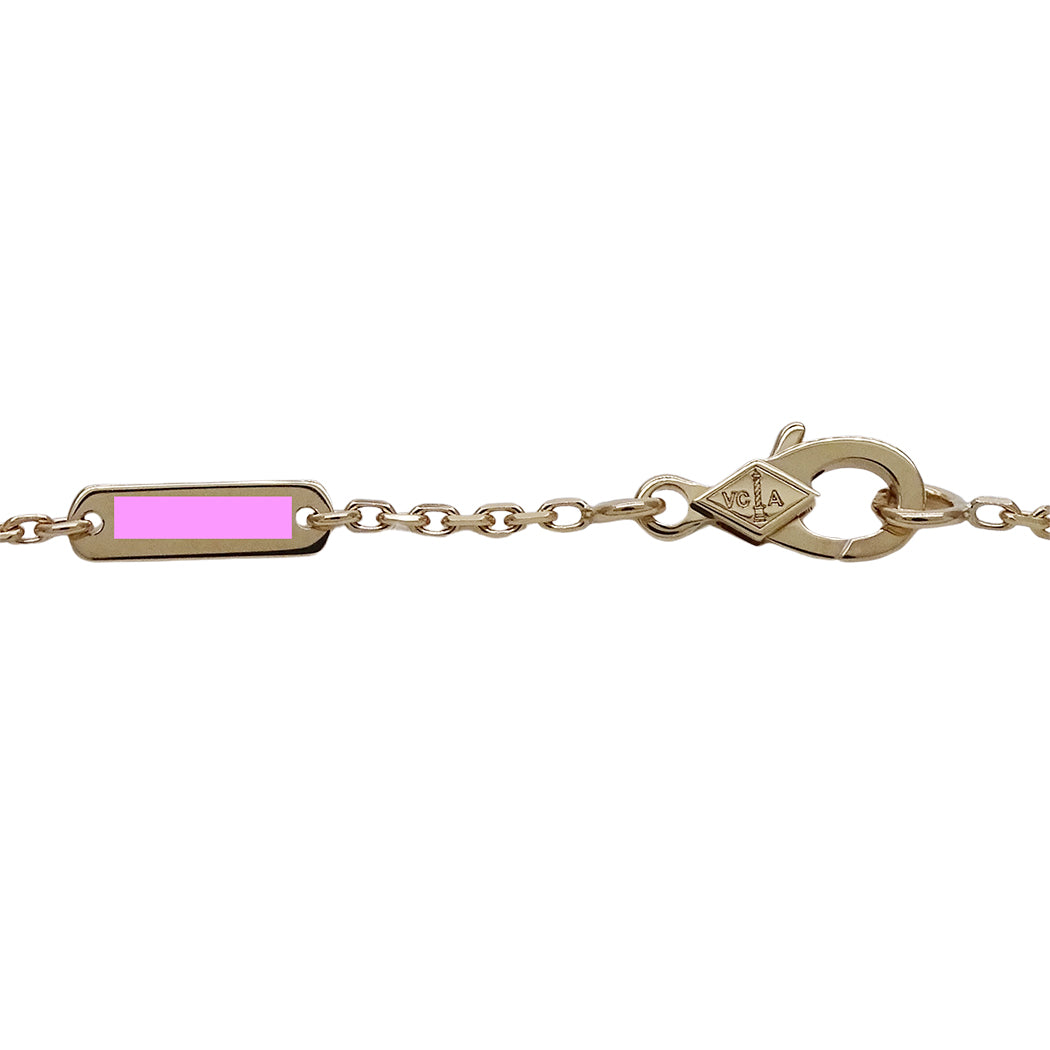 Van Cleef & Arpels ヴァンクリーフ＆アーペル ヴィンテージアルハンブラ ネックレス 750YG イエローゴールド レディース 磨き済み(自社) 【中古】