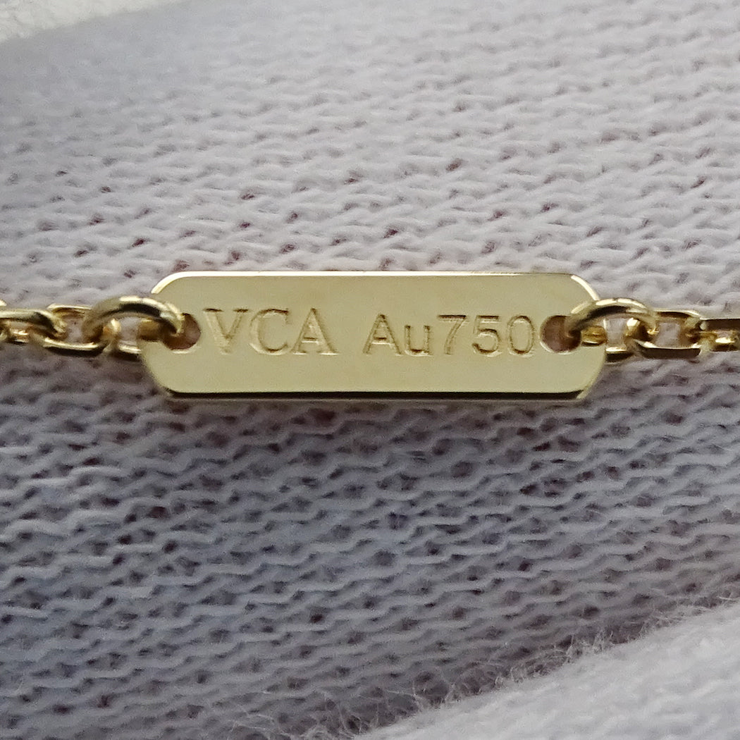 Van Cleef & Arpels ヴァンクリーフ＆アーペル ヴィンテージアルハンブラ ネックレス 750YG イエローゴールド レディース 磨き済み(自社) 【中古】