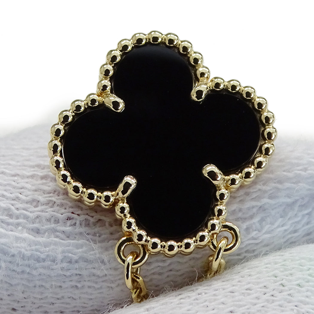 Van Cleef & Arpels ヴァンクリーフ＆アーペル ヴィンテージアルハンブラ ネックレス 750YG レディース 磨き済み【中古】