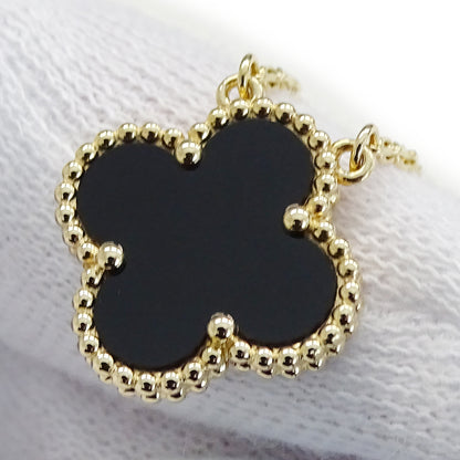 Van Cleef & Arpels ヴァンクリーフ＆アーペル ヴィンテージアルハンブラ ネックレス 750YG レディース 磨き済み【中古】