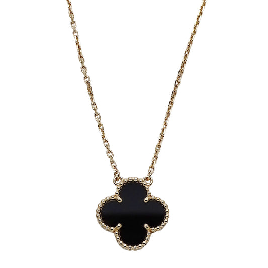 Van Cleef & Arpels ヴァンクリーフ＆アーペル ヴィンテージアルハンブラ ネックレス 750YG レディース 磨き済み【中古】