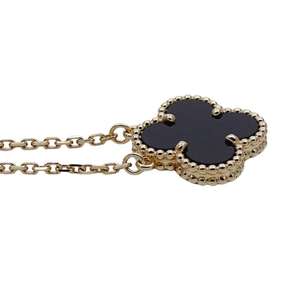 Van Cleef & Arpels ヴァンクリーフ＆アーペル ヴィンテージアルハンブラ ネックレス 750YG レディース 磨き済み【中古】