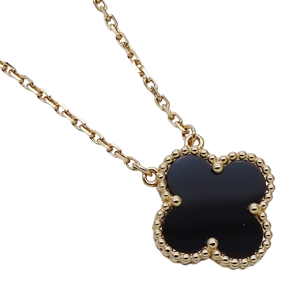 Van Cleef & Arpels ヴァンクリーフ＆アーペル ヴィンテージアルハンブラ ネックレス 750YG レディース 磨き済み【中古】