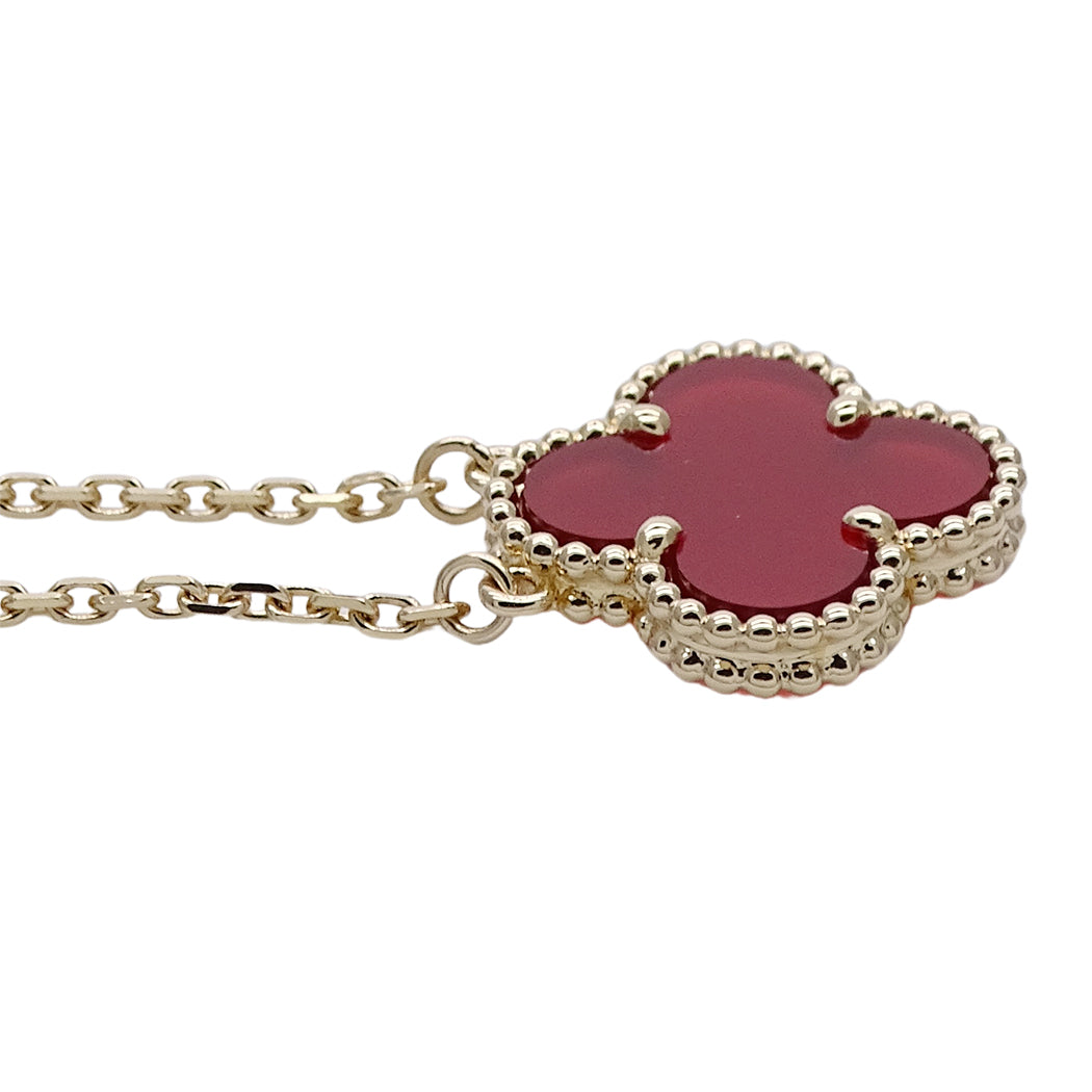 Van Cleef & Arpels ヴァンクリーフ＆アーペル ヴィンテージアルハンブラ ネックレス 750YG レディース 磨き済み【中古】