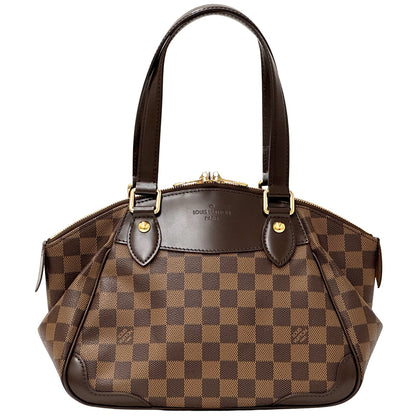 LOUIS VUITTON ルイ・ヴィトン ヴェローナ PM ハンドバッグ ダミエ エベヌ ブラウン N41117 ダミエキャンバス レディース 【中古】