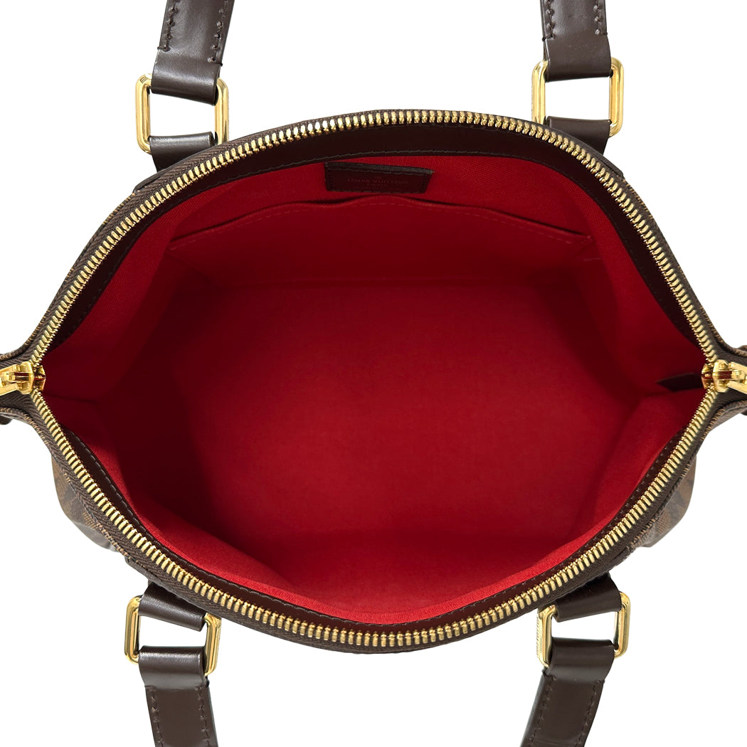 LOUIS VUITTON ルイ・ヴィトン ヴェローナ PM ハンドバッグ ダミエ エベヌ ブラウン N41117 ダミエキャンバス レディース 【中古】