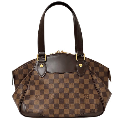 LOUIS VUITTON ルイ・ヴィトン ヴェローナ PM ハンドバッグ ダミエ エベヌ ブラウン N41117 ダミエキャンバス レディース 【中古】