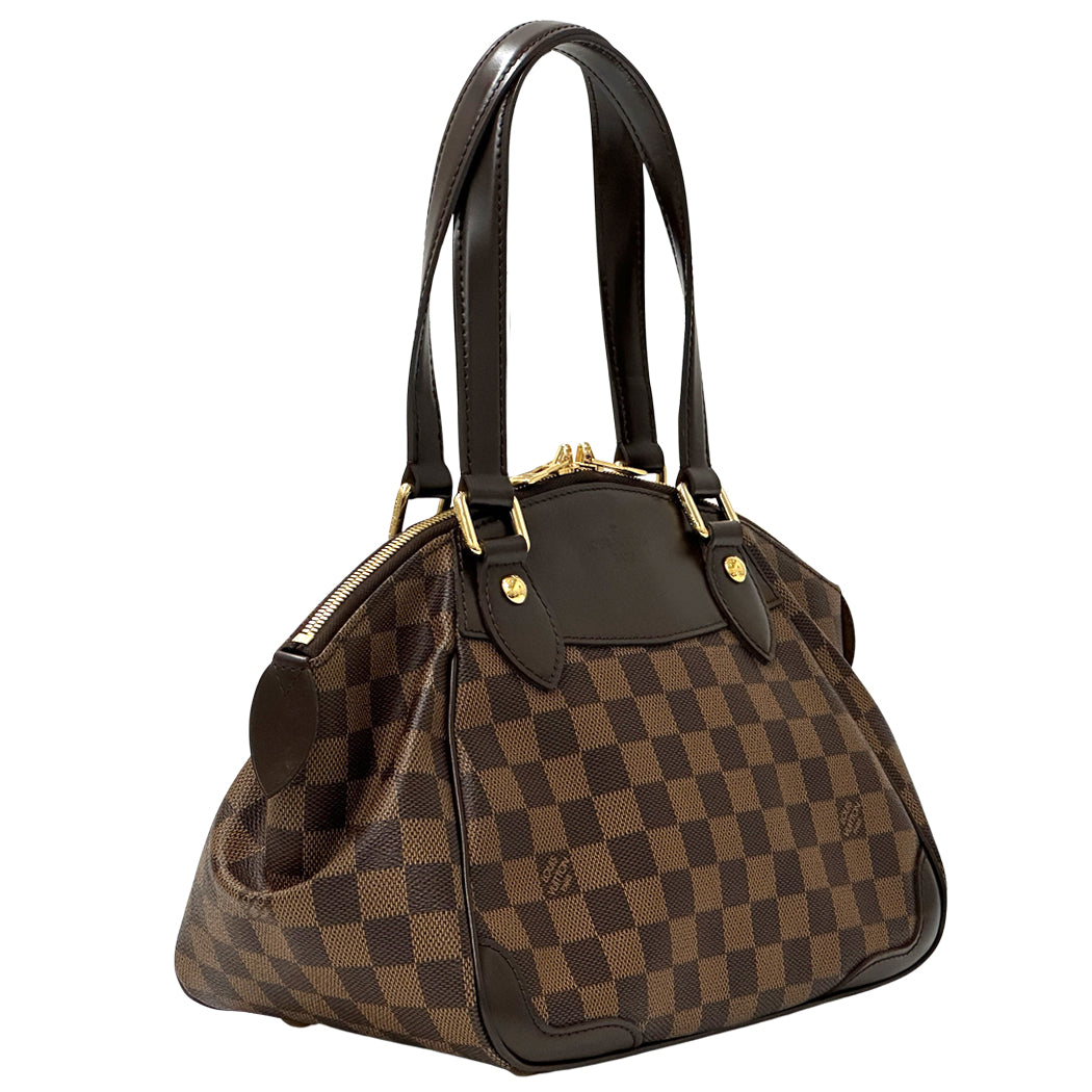 LOUIS VUITTON ルイ・ヴィトン ヴェローナ PM ハンドバッグ ダミエ エベヌ ブラウン N41117 ダミエキャンバス レディース 【中古】