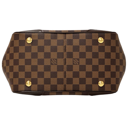 LOUIS VUITTON ルイ・ヴィトン ヴェローナ PM ハンドバッグ ダミエ エベヌ ブラウン N41117 ダミエキャンバス レディース 【中古】