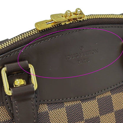 LOUIS VUITTON ルイ・ヴィトン ヴェローナ PM ハンドバッグ ダミエ エベヌ ブラウン N41117 ダミエキャンバス レディース 【中古】