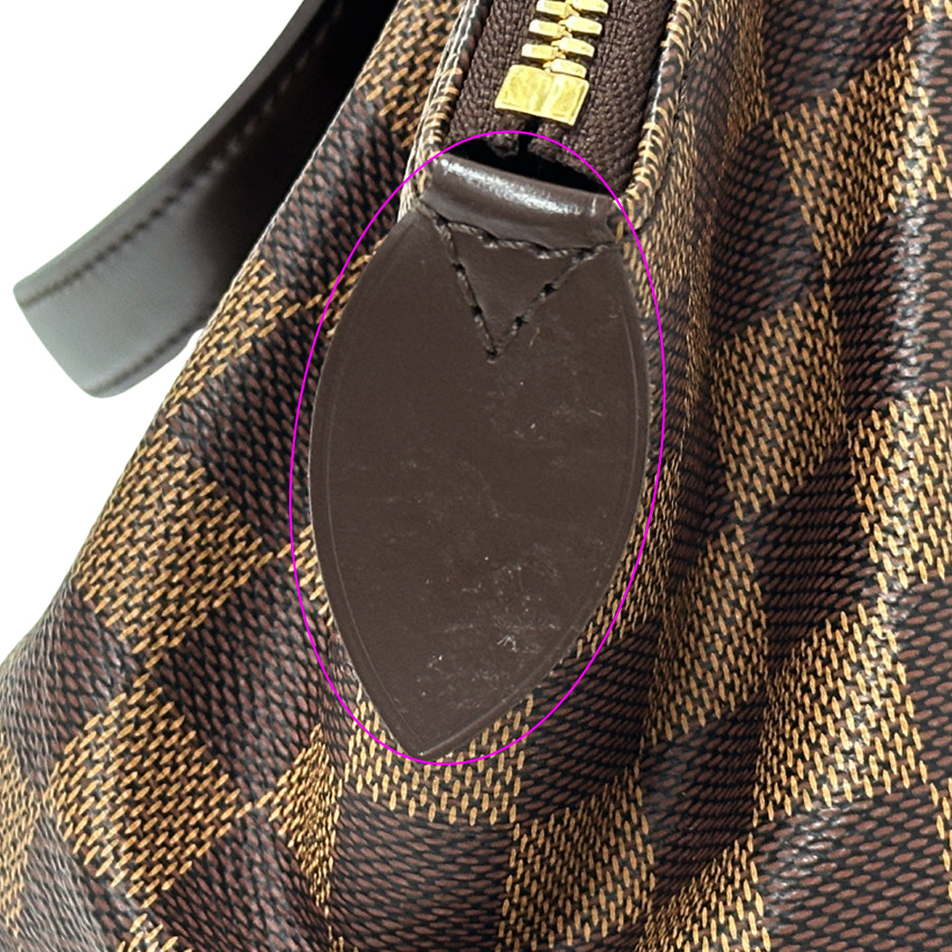 LOUIS VUITTON ルイ・ヴィトン ヴェローナ PM ハンドバッグ ダミエ エベヌ ブラウン N41117 ダミエキャンバス レディース 【中古】