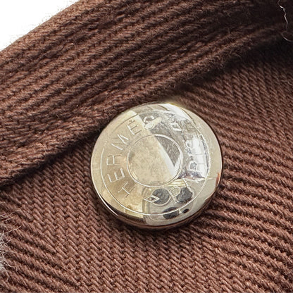 HERMES エルメス ヴァルパライソPM ハンドバッグ ブラウン シルバー金具 キャンバス レディース おしゃれ 大人 コンパクト ポーチ付き Hロゴ 【中古】