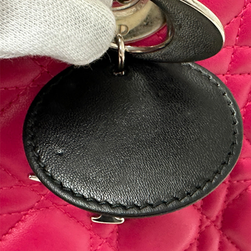 Dior ディオール バッグ ブランド ハンドバッグ ショルダーバッグ 2way レディース レディディオール ラージ 2wayバッグ ピンク レザー レディース 【中古】